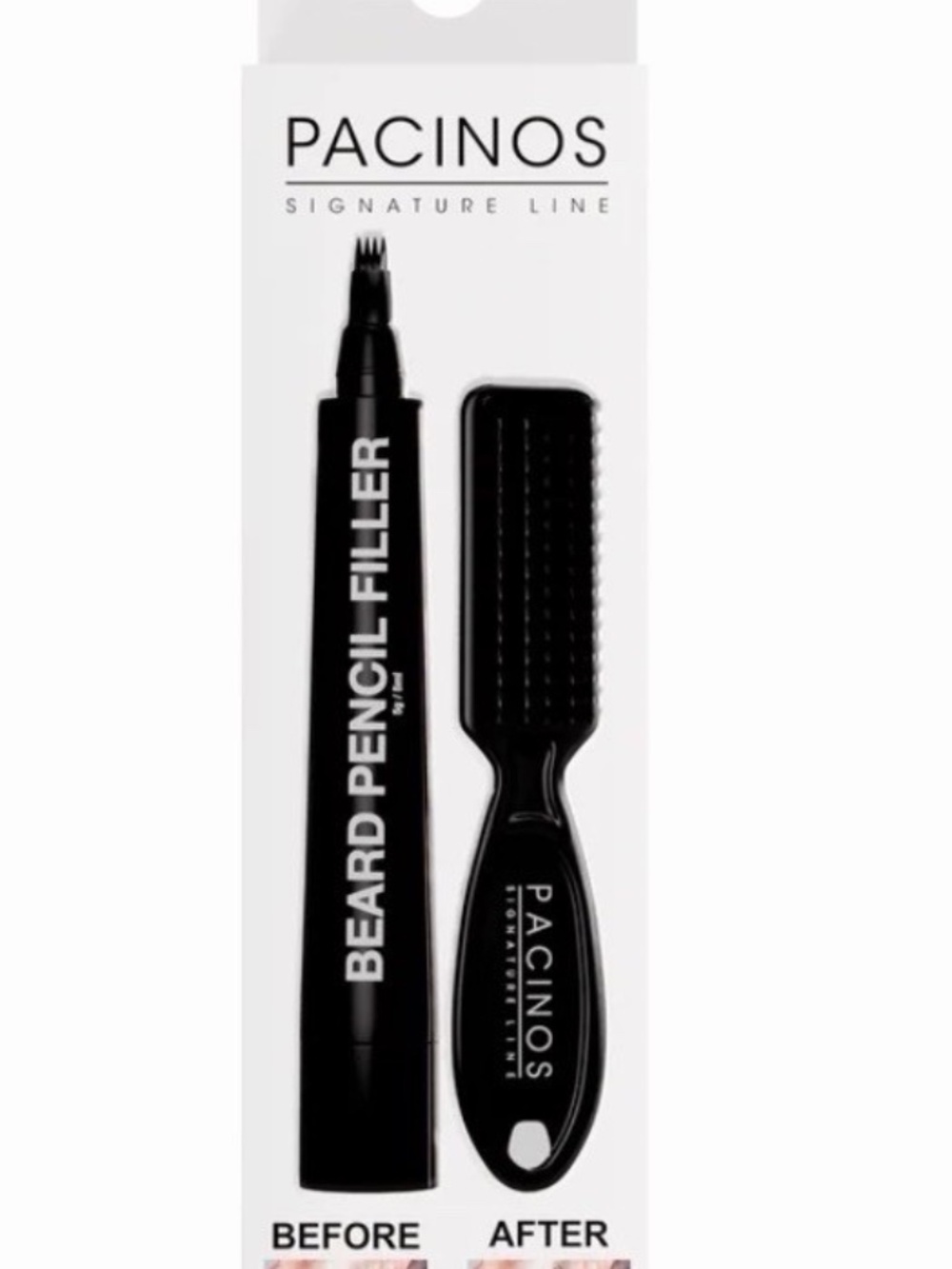 Pacinos Beard Pencil Filler Men’s Beard & Hairline Defining Pencil NEW Light Bro